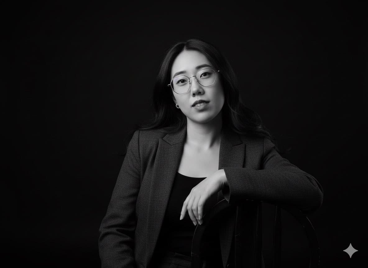 Hyperrealistic studio portrait photography