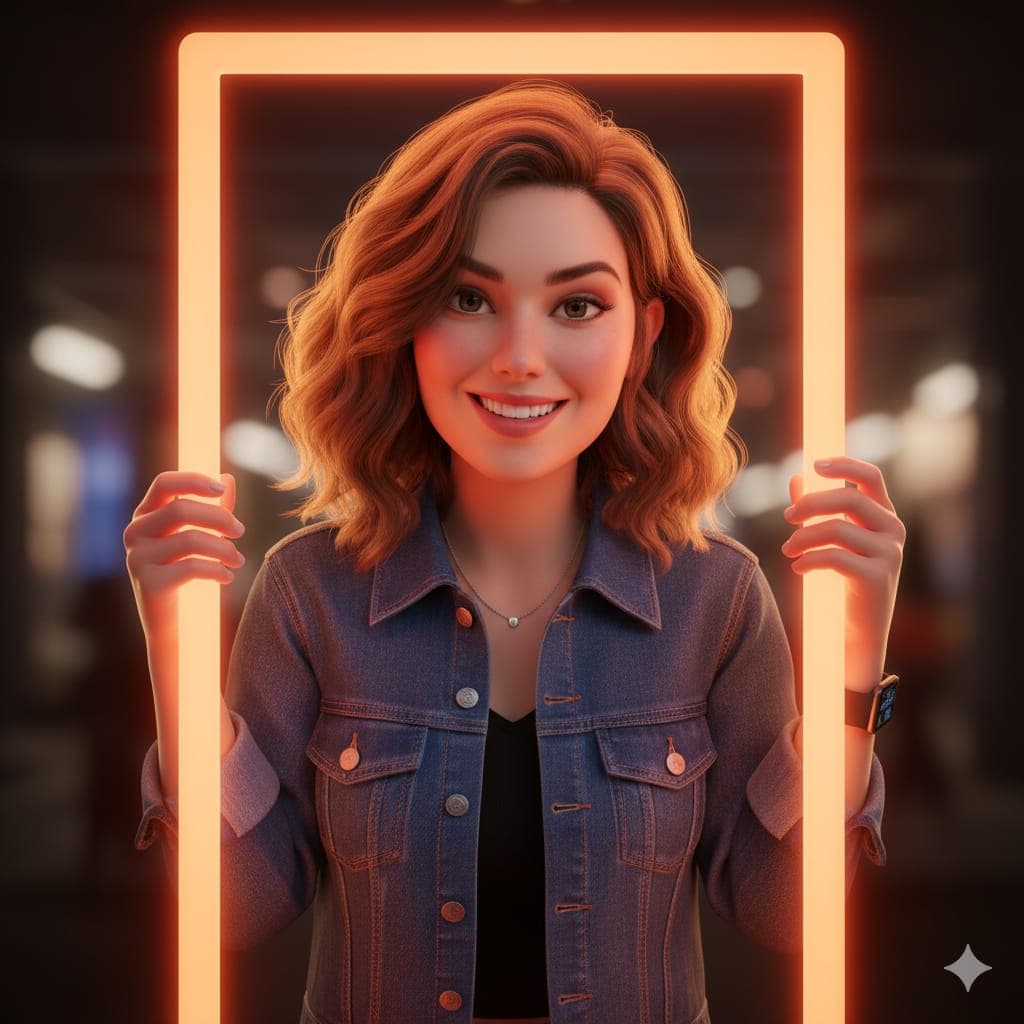 3D Digital Illustration of a Woman