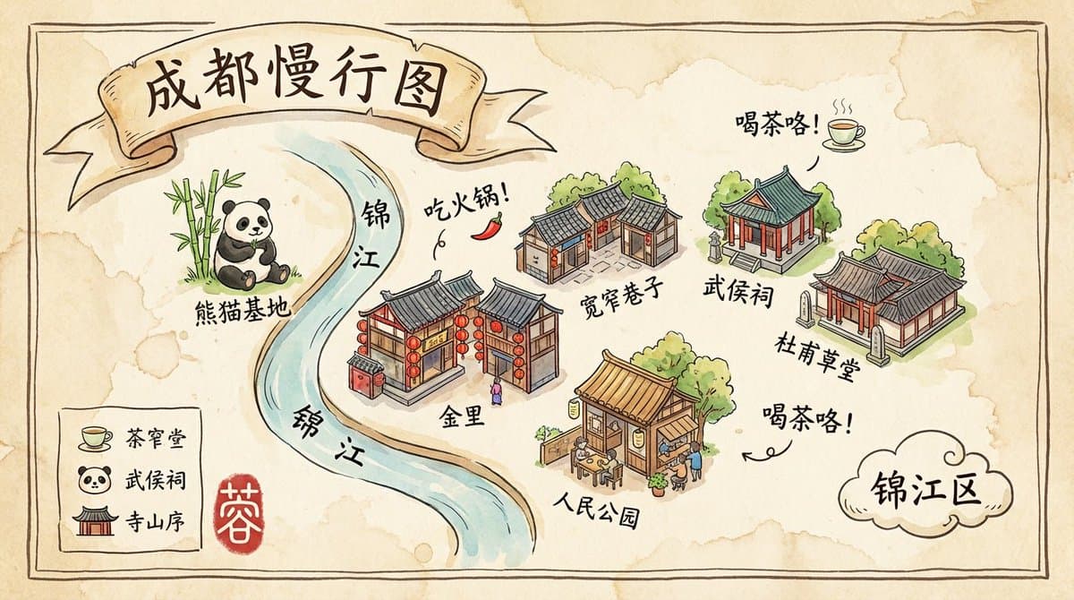 Chengdu Tourist Map