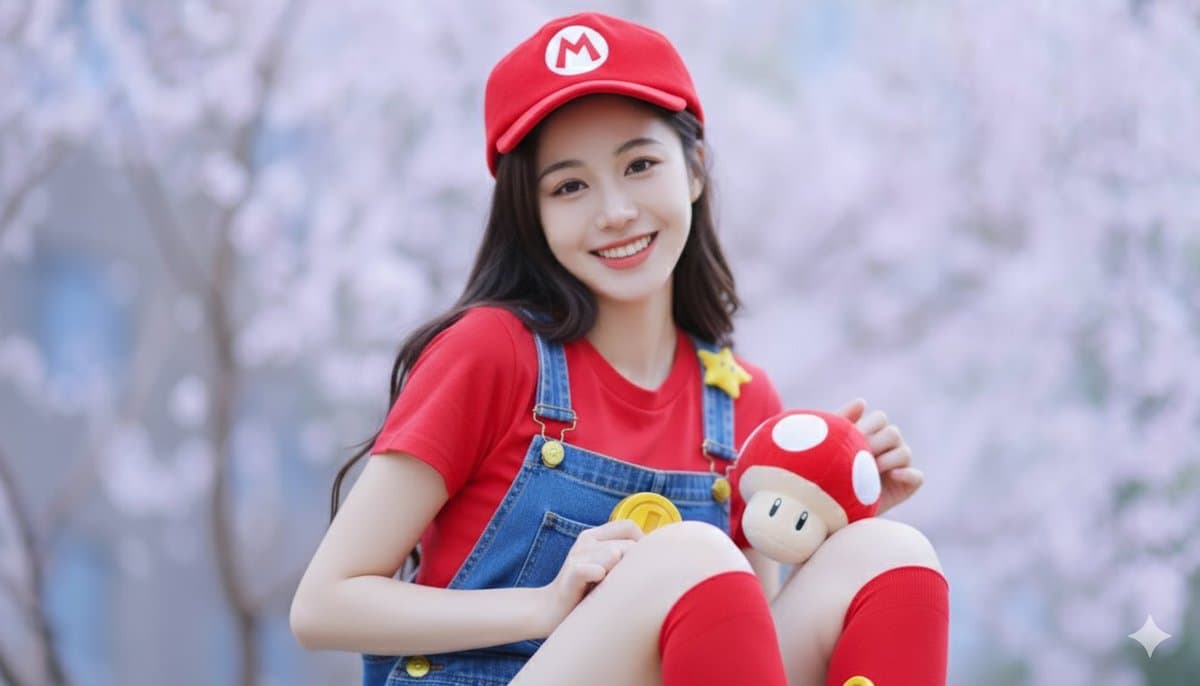 Super Mario style photo